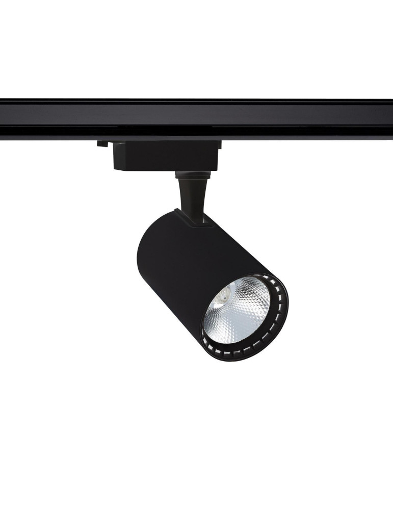 Spot LED sur Rail Monophasé 30W Bron Noir Spot LED sur Rail Monophasé 30W Bron Noir