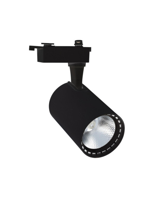 Spot LED sur Rail Monophasé 30W Bron Noir