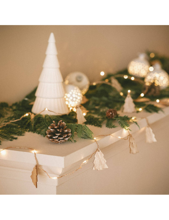 Guirlande LED Tirza de Noël à Piles 2.2m