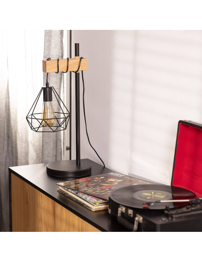 Lampe à Poser Bois et Métal Sardo