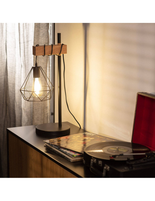 Lampe à Poser Bois et Métal Sardo