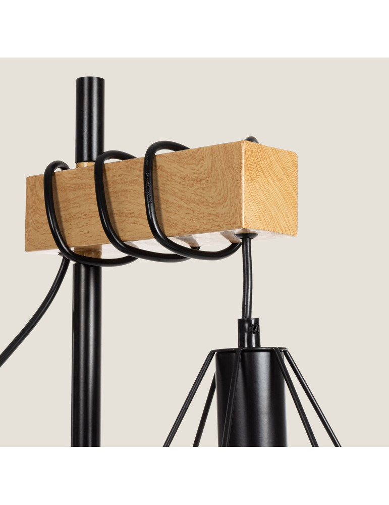 Lampe à Poser Bois et Métal Sardo
