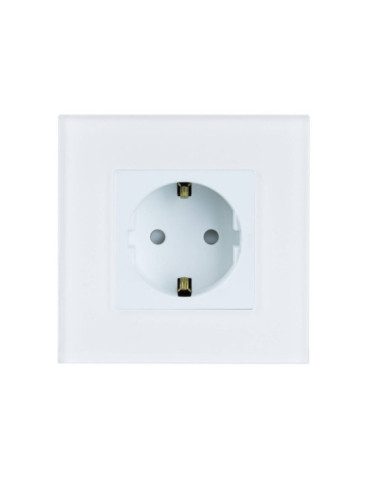 Prise Type F Schuko avec Plaque Crystal Modern