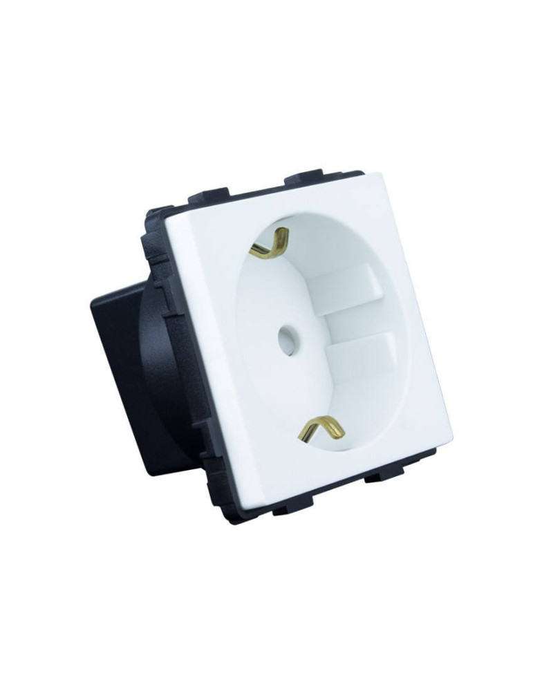 Prise Type F Schuko avec Plaque Crystal Modern