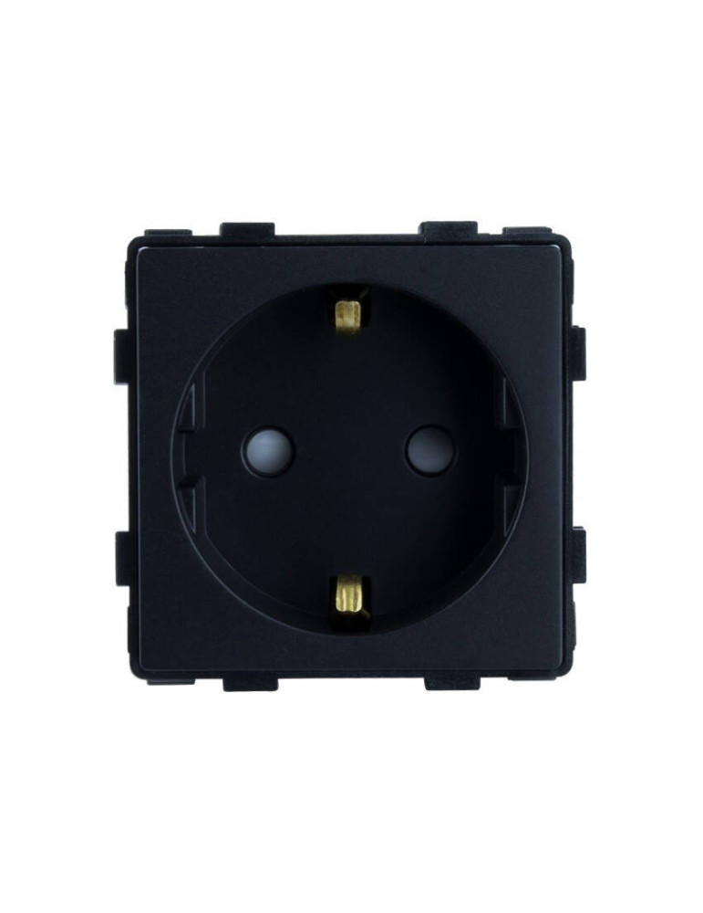 Prise Type F Schuko avec Plaque Crystal Modern