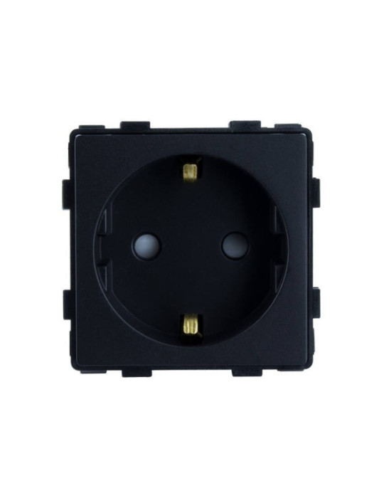 Prise Type F Schuko avec Plaque Crystal Modern