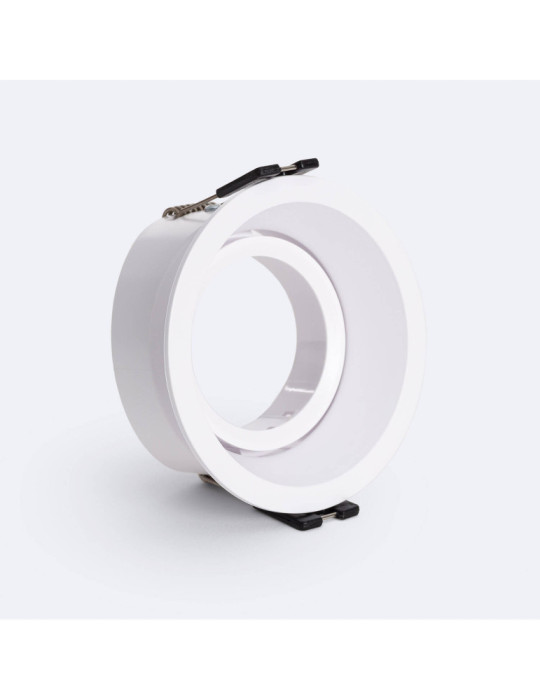 Collerette Downlight Conique Orientable pour Ampoule LED GU10 / GU5.3 Coupe Ø75 mm Suefix Collerette Downlight Conique Orientable pour Ampoule LED GU10 / GU5.3 Coupe Ø75 mm Suefix