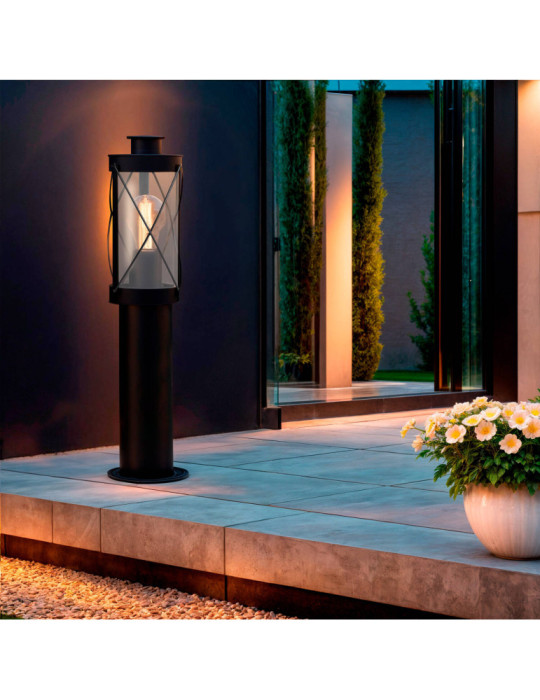 Balise Extérieure en Saillie sur Pied 50cm Acier Inoxydable Gedja