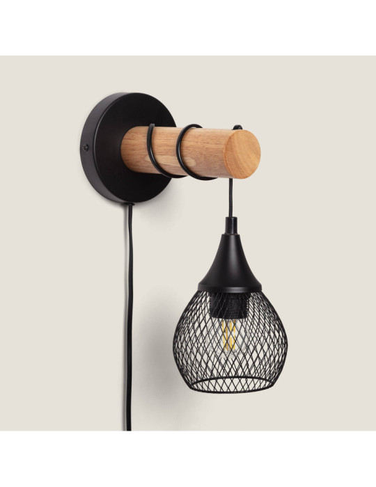 Lampe Murale Bois et Métal Monah