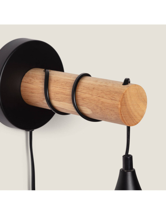 Lampe Murale Bois et Métal Monah