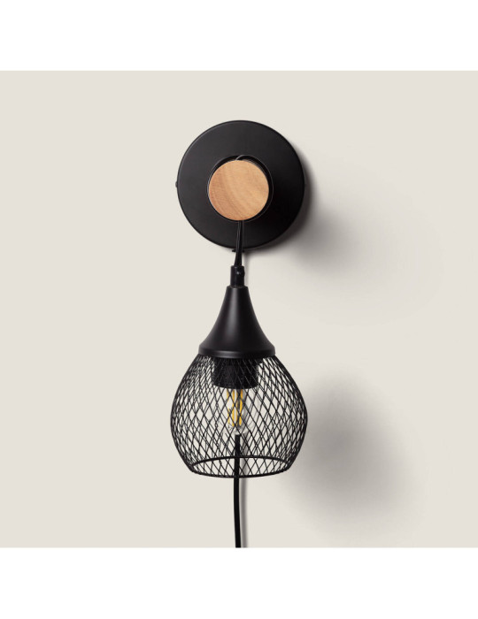 Lampe Murale Bois et Métal Monah