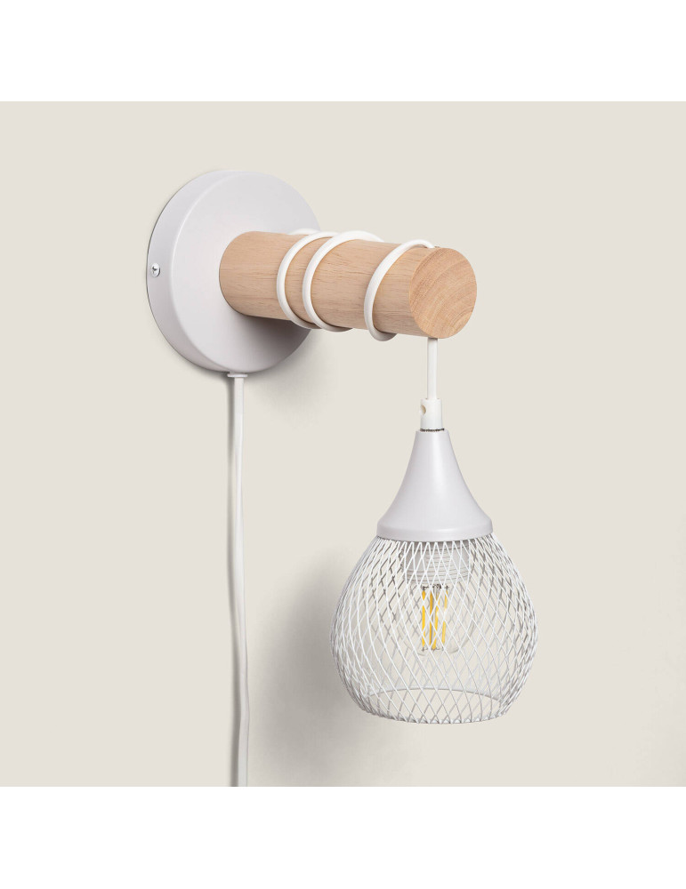 Lampe Murale Bois et Métal Monah