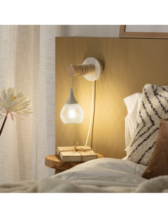 Lampe Murale Bois et Métal Monah