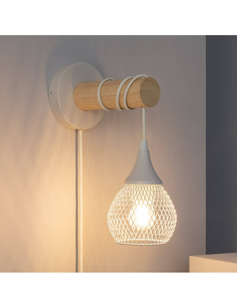 Lampe Murale Bois et Métal Monah