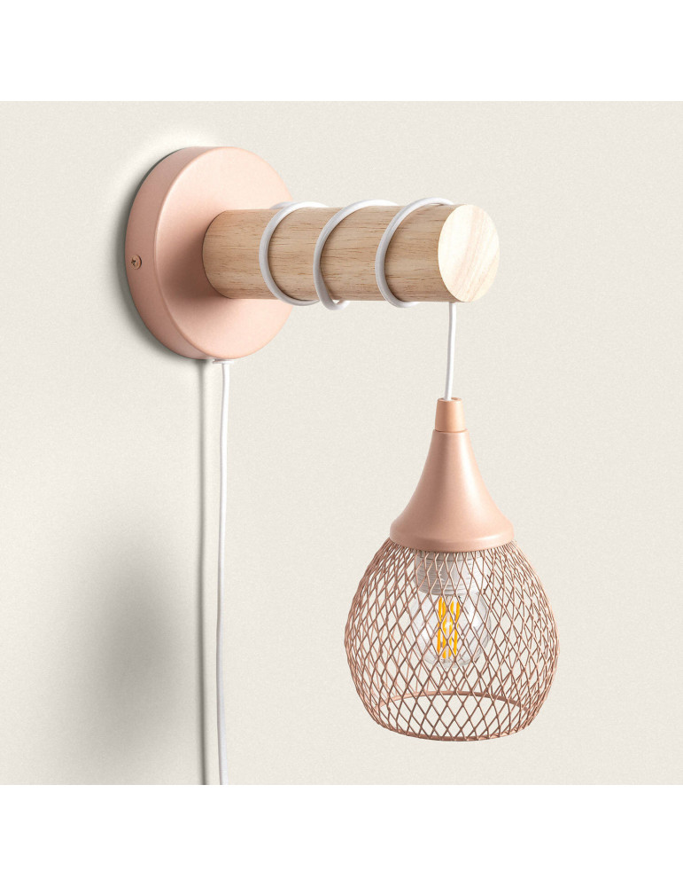 Lampe Murale Bois et Métal Monah