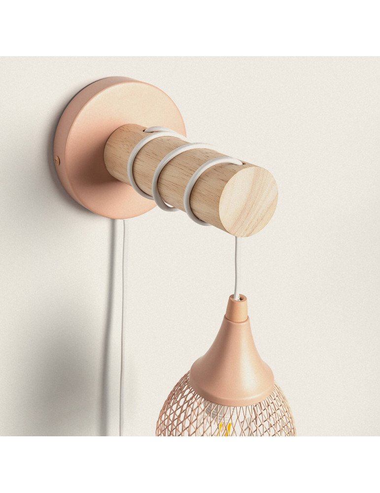 Lampe Murale Bois et Métal Monah