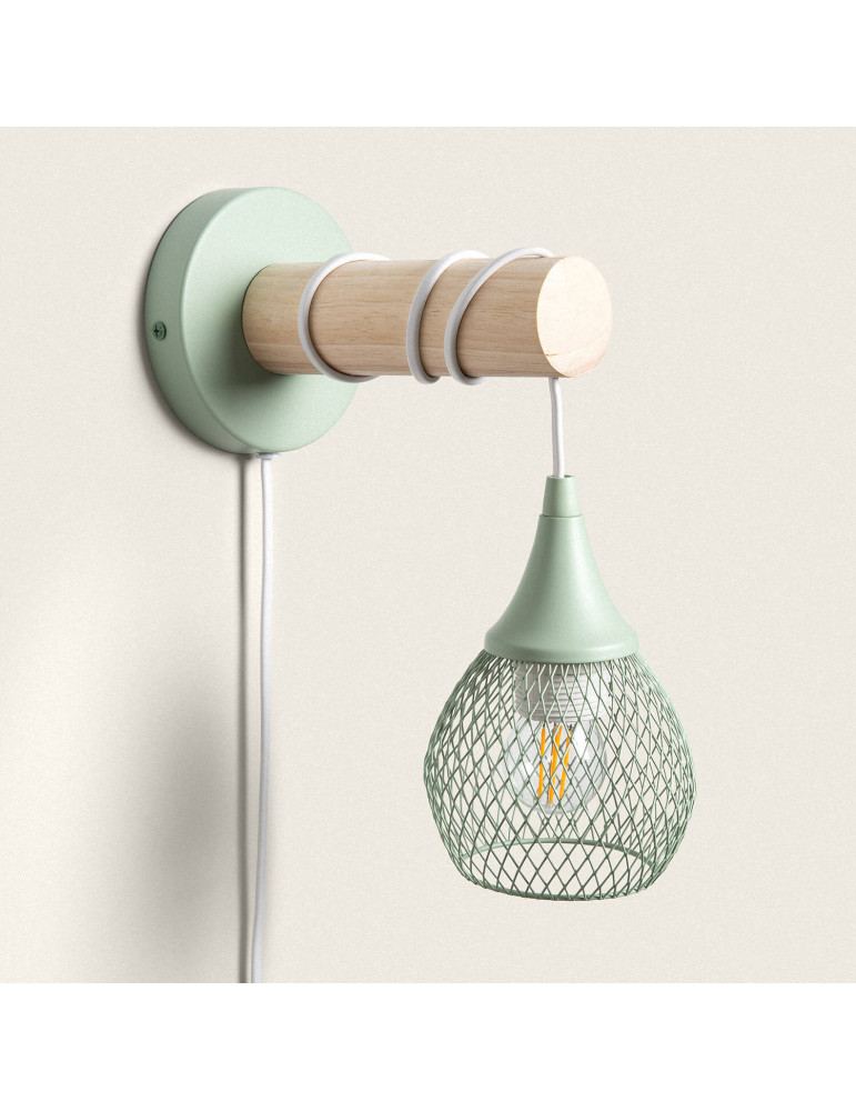 Lampe Murale Bois et Métal Monah