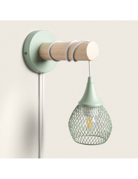 Lampe Murale Bois et Métal Monah