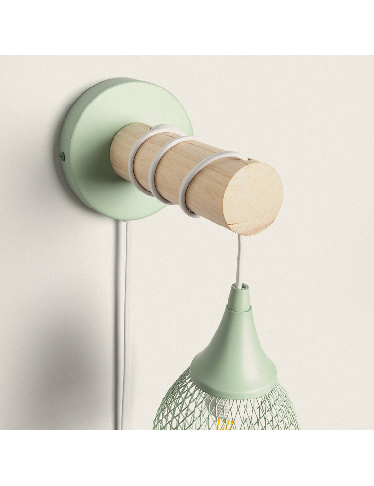 Lampe Murale Bois et Métal Monah