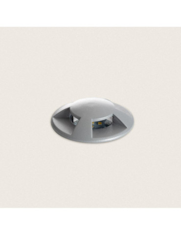 Balise Extérieure LED Encastrable Sol 4L 24V DC Loto Grise