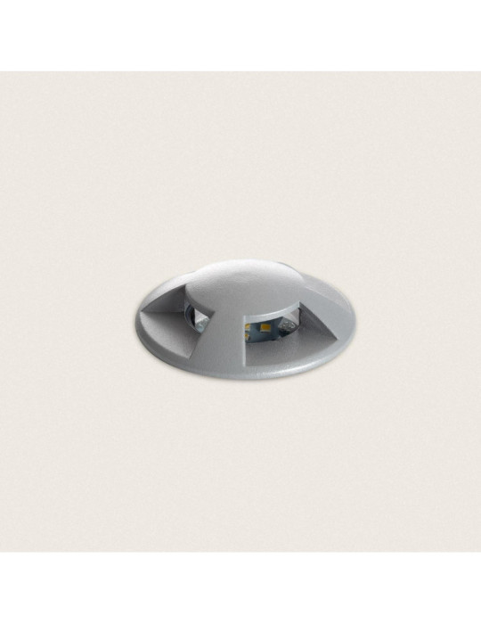 Balise Extérieure LED Encastrable Sol 4L 24V DC Loto Grise Balise Extérieure LED Encastrable Sol 4L 24V DC Loto Grise