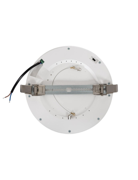 Dalle LED 18W CCT Sélectionnable Ronde Coupe Ajustable Ø75-210 mm avec Cadre Aluminium