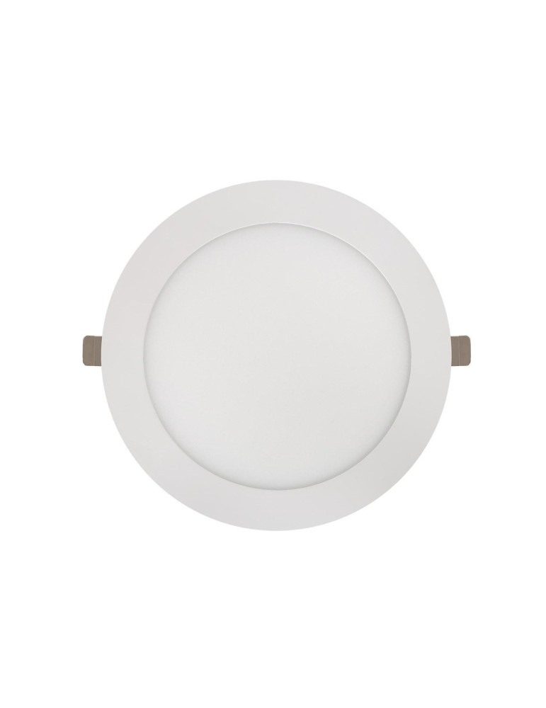 Dalle LED 18W CCT Sélectionnable Ronde Coupe Ajustable Ø75-210 mm avec Cadre Aluminium