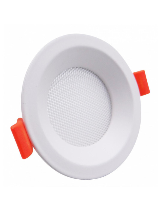 Dalle LED 7W Ronde CCT Microprismatique LIFUD Coupe Ø 75 mm