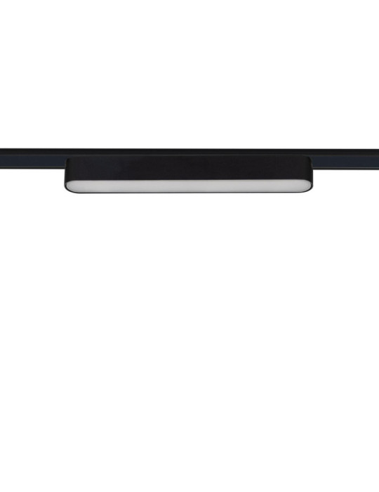 Spot Linéaire LED sur Rail Magnétique 25mm Extra-Plat 12W 48V Noir 222mm