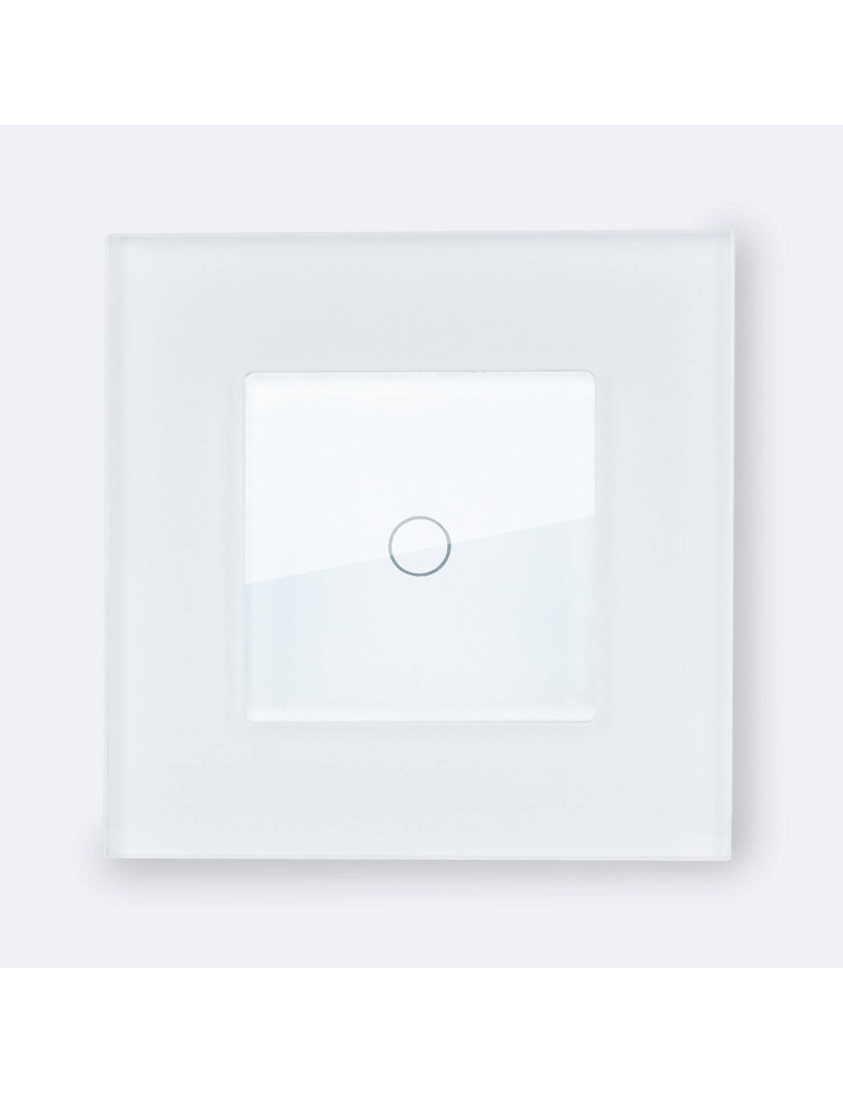 Interrupteur Tactile Simple avec Cadre Verre Modern