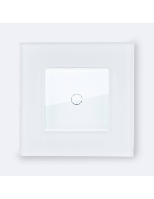 Interrupteur Tactile Simple avec Cadre Verre Modern