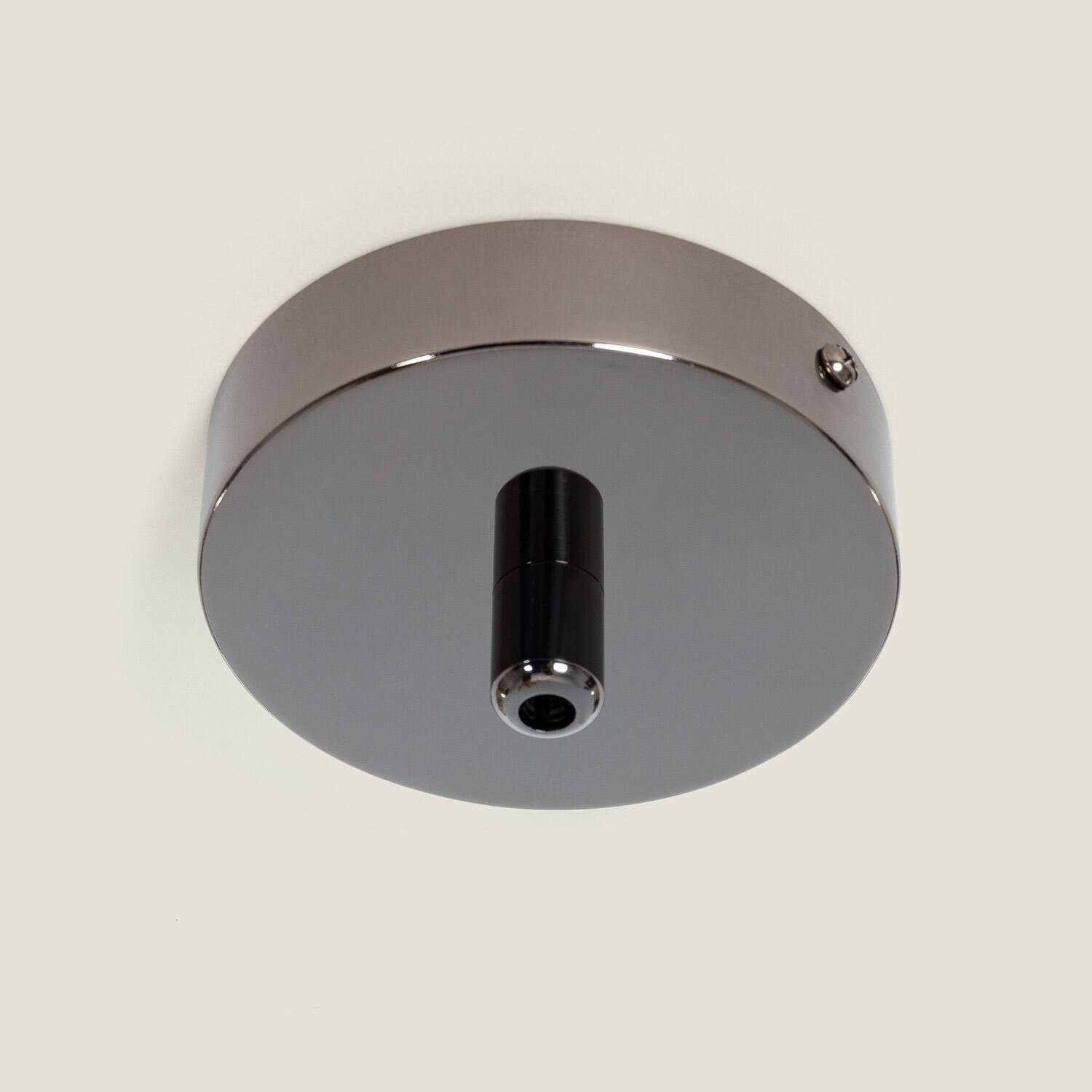 Rosace Métallisée Noir Perlé