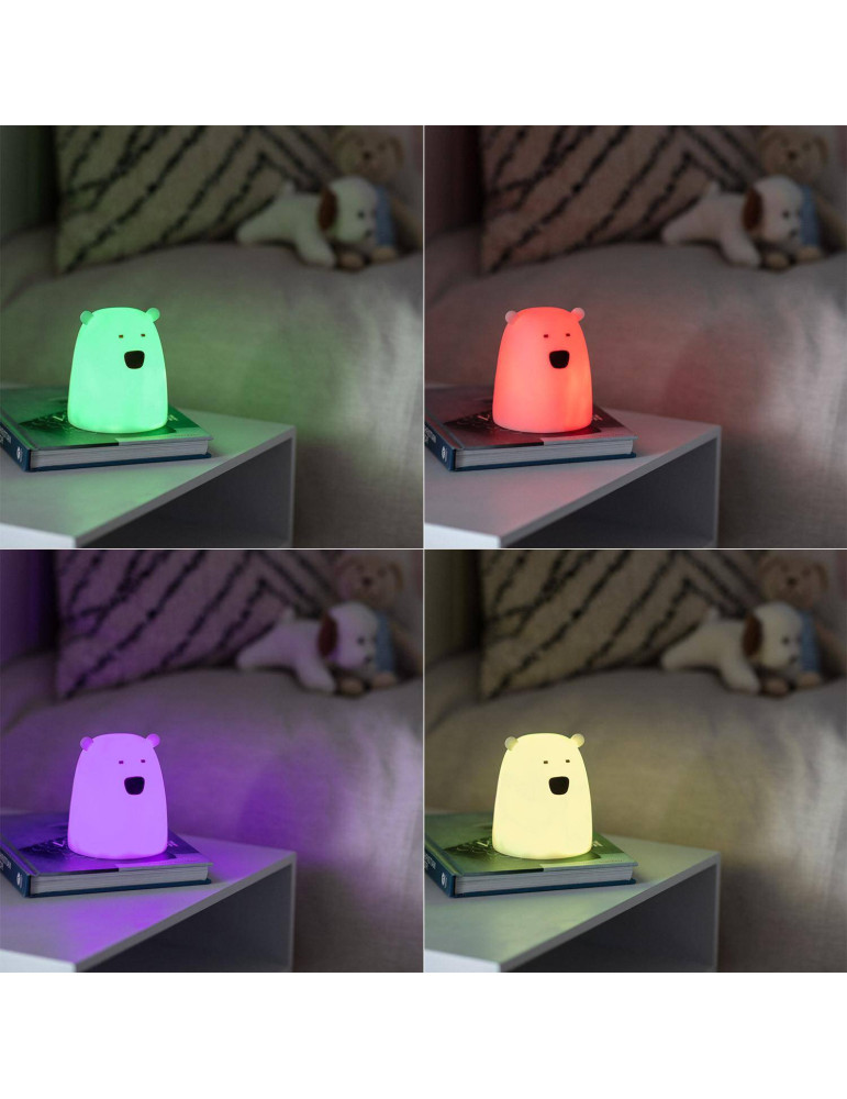 Veilleuse de Nuit LED RGB Chevet Kids Ours