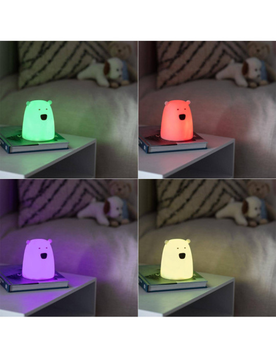 Veilleuse de Nuit LED RGB Chevet Kids Ours