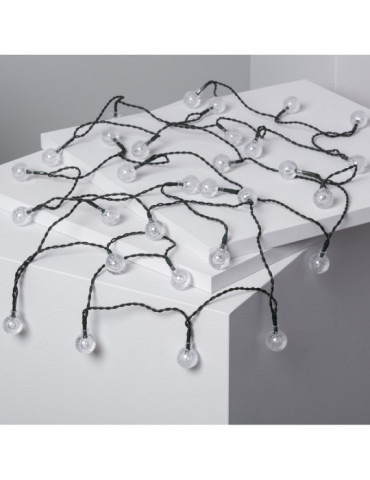 Guirnalda SnowFlakeBalls LED con Cargador Solar