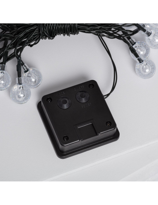 Guirnalda SnowFlakeBalls LED con Cargador Solar