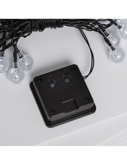 Guirnalda SnowFlakeBalls LED con Cargador Solar