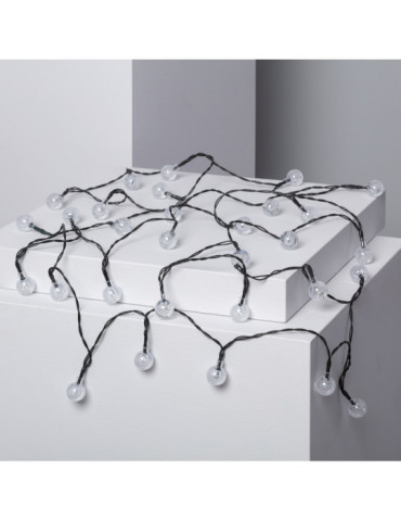 Guirnalda SnowFlakeBalls LED con Cargador Solar
