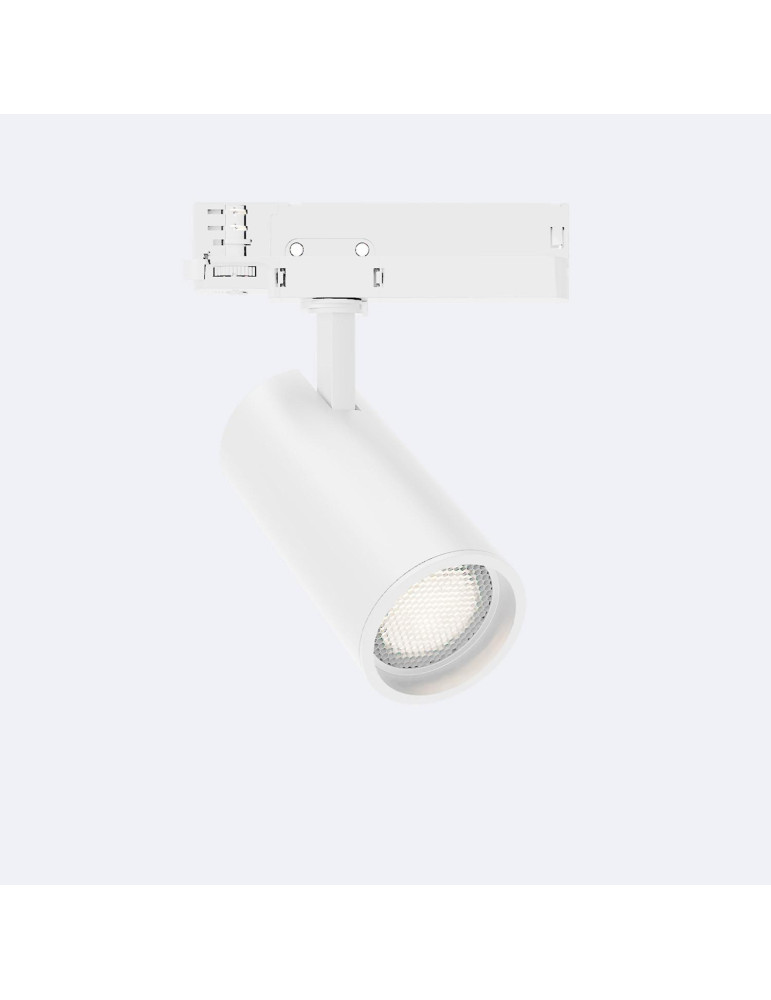 Spot LED sur Rail Triphasé 20W Fasano Dimmable Anti-éblouissement Blanc