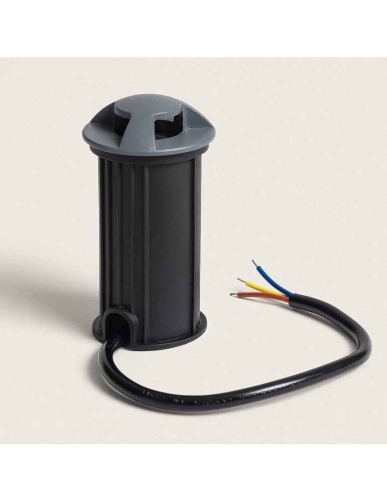 Balise Extérieure LED 1W Encastrable au Sol Letso 3L Grise