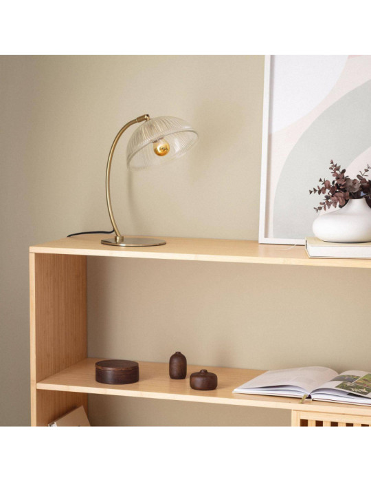 Lampe à Poser Métal et Verre Shila