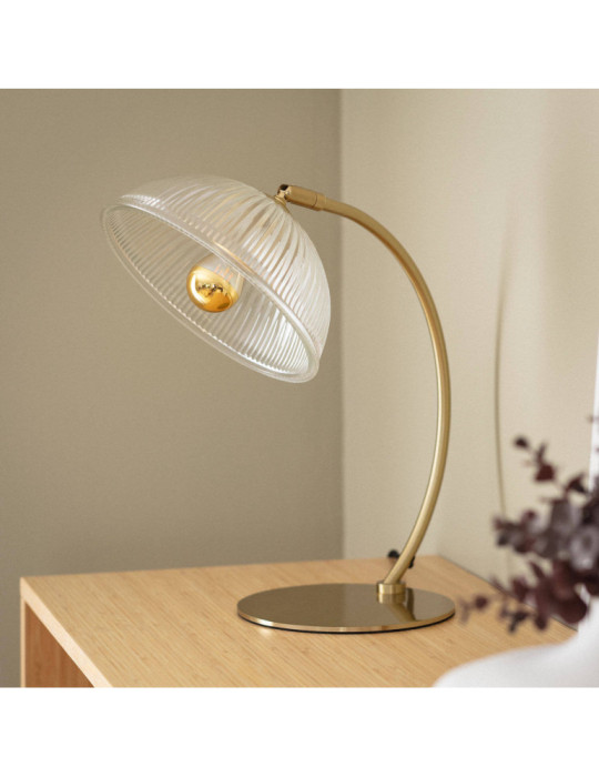 Lampe à Poser Métal et Verre Shila