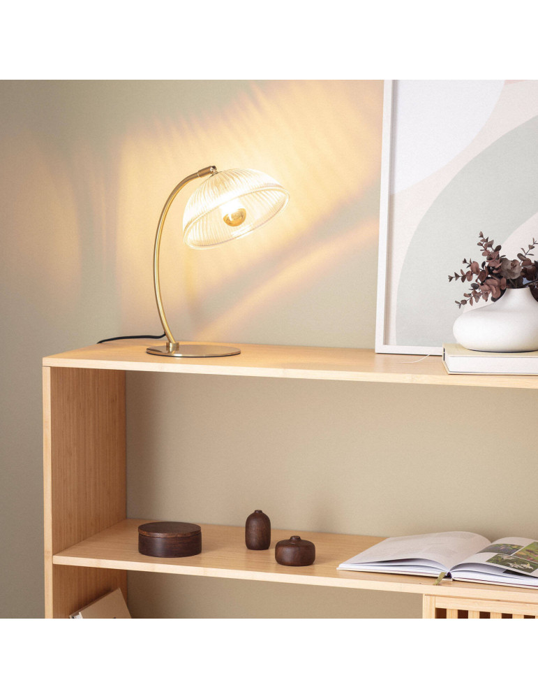 Lampe à Poser Métal et Verre Shila