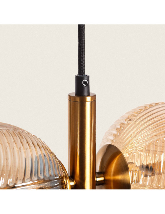 Suspension Métal et Verre Dayla