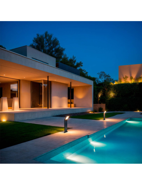 Balise Extérieure LED 9.5W en Saillie sur Pied 50cm Aluminium Legacy