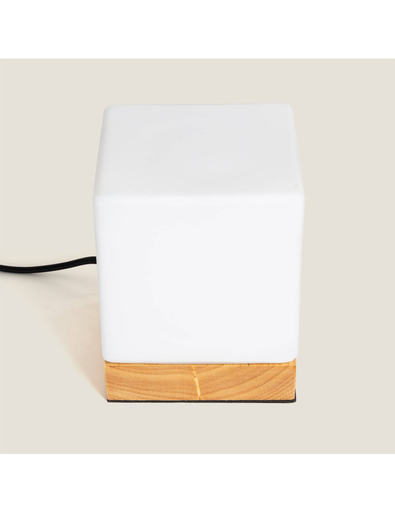 Lampe à Poser Bois et Verre Retilles