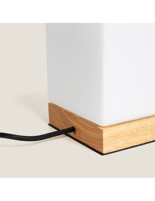 Lampe à Poser Bois et Verre Retilles