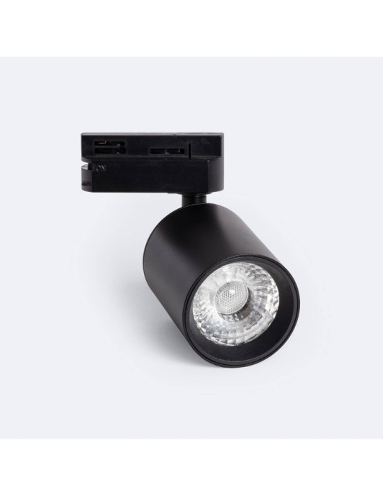 Spot LED sur Rail Monophasé 10W Mallet Dimmable Noir Spot LED sur Rail Monophasé 10W Mallet Dimmable Noir