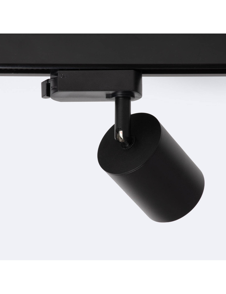 Spot LED sur Rail Monophasé 10W Mallet Dimmable Noir