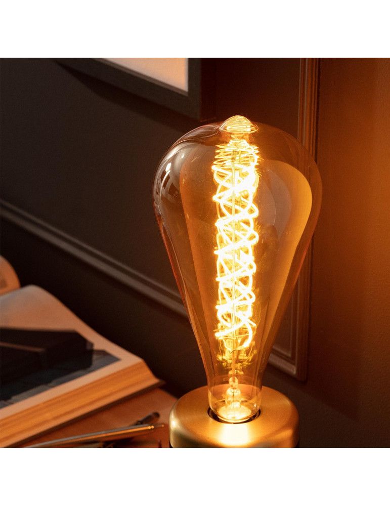 Ampoule LED E27 Filament 8W 800lm ST115 Ambre